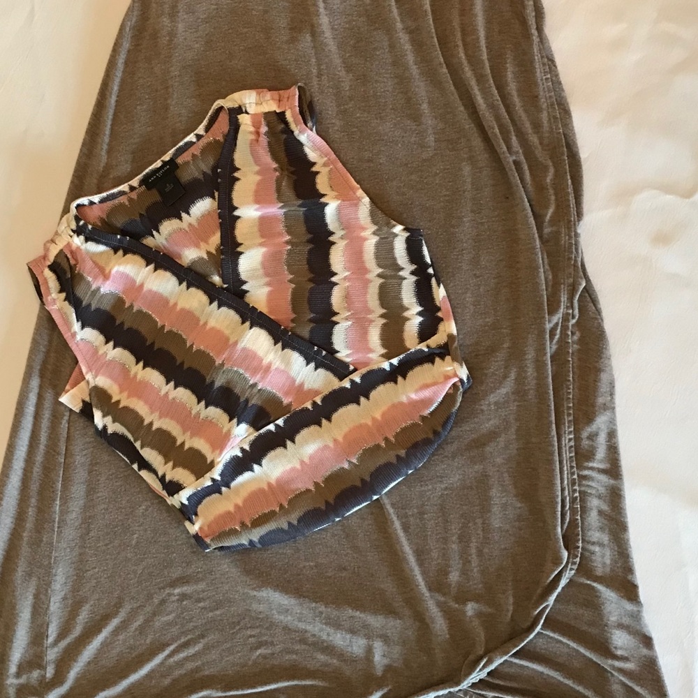 Ann Taylor top with Max Studio skirt